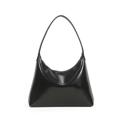 Bolsa Hobo de couro brilhante-estilo vintage